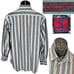 Robert Graham Vintage 43/17 L/XL Brown Blue Striped Woven Cotton L/S Paisley