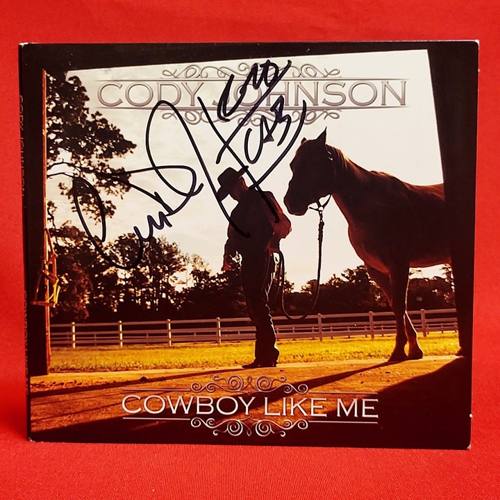 Cody Johnson Signed Autographed Cowboy Like Me Audio CD 2014