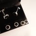 Black and White Reversible Cufflinks Studs