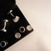 Black and White Reversible Cufflinks Studs