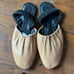 Celine Nappa soft slingback flats tan black elastic suede Phoebe Philo leather 8