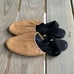 Celine Nappa soft slingback flats tan black elastic suede Phoebe Philo leather 8