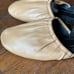 Celine Nappa soft slingback flats tan black elastic suede Phoebe Philo leather 8