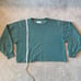 TNA Aritzia Crewneck Cozy Sweatshirt Cut Off Hem Green Size 3 Large
