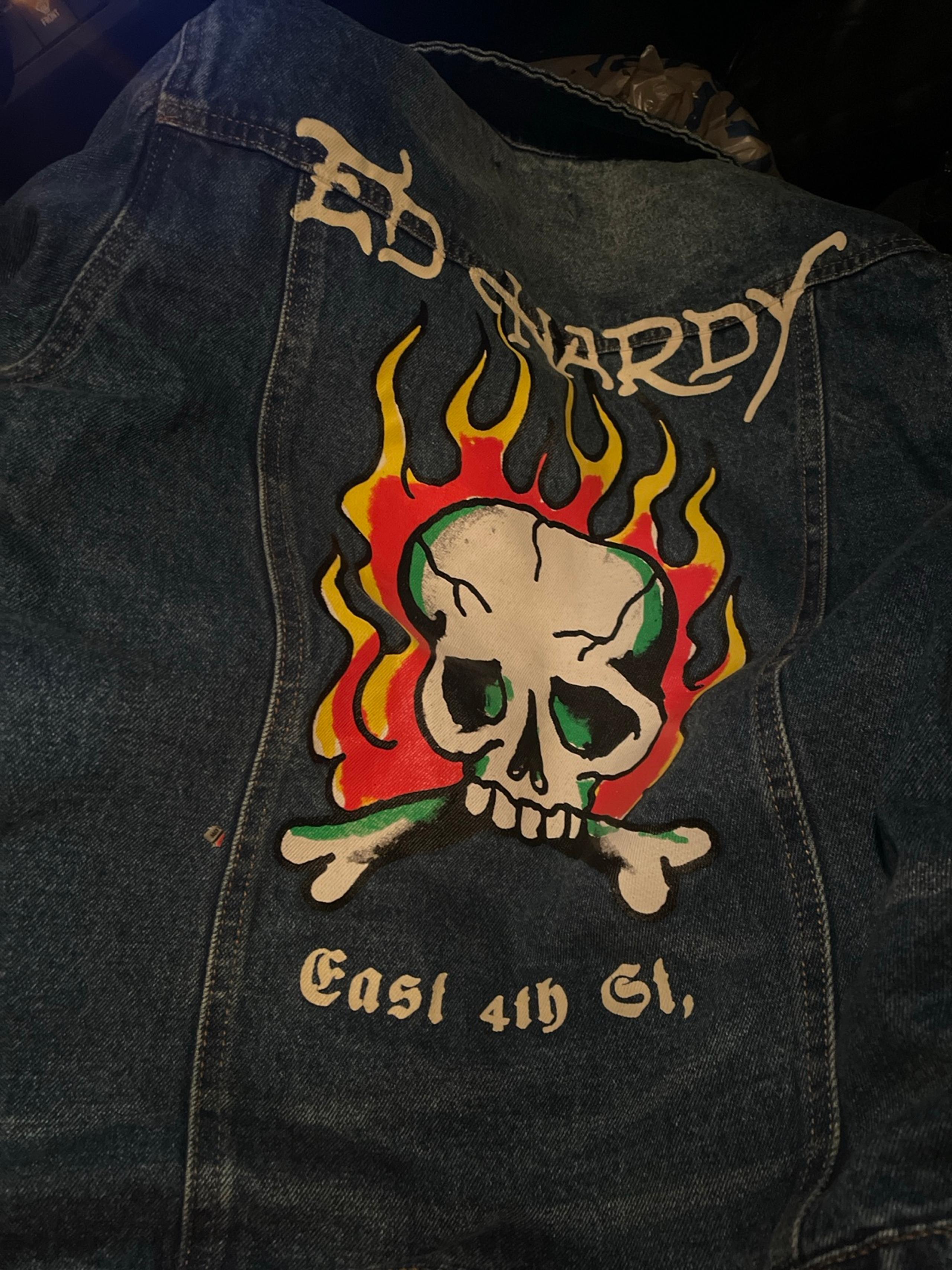 Ed Hardy Denim Jacket with Tag, Never Worn