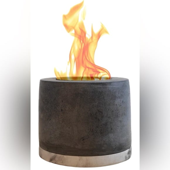 ROUNDFIRE Tabletop Fire Pit Mini Personal Fireplace for Indoor/Outdoor & Garden