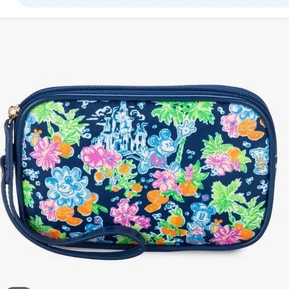 Disney parks X Lilly Pulitzer wristlet bag