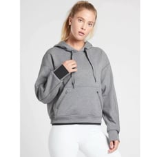 Athleta Recover Hoodie Size Small Black Gray Style 599655