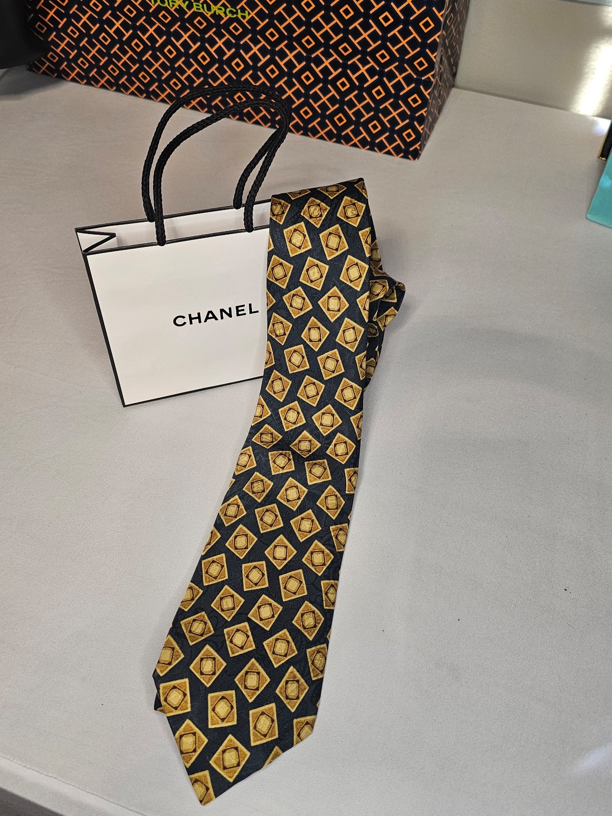 Chanel Silk Shapes Tie