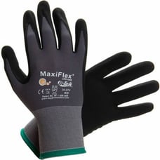 Micro Foam Nitrile Grip Coated WORK GLOVES 6 PAIR
