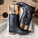 Men's Harley Davidson Biker Boots Conductor Black Leather Mid Calf size 12