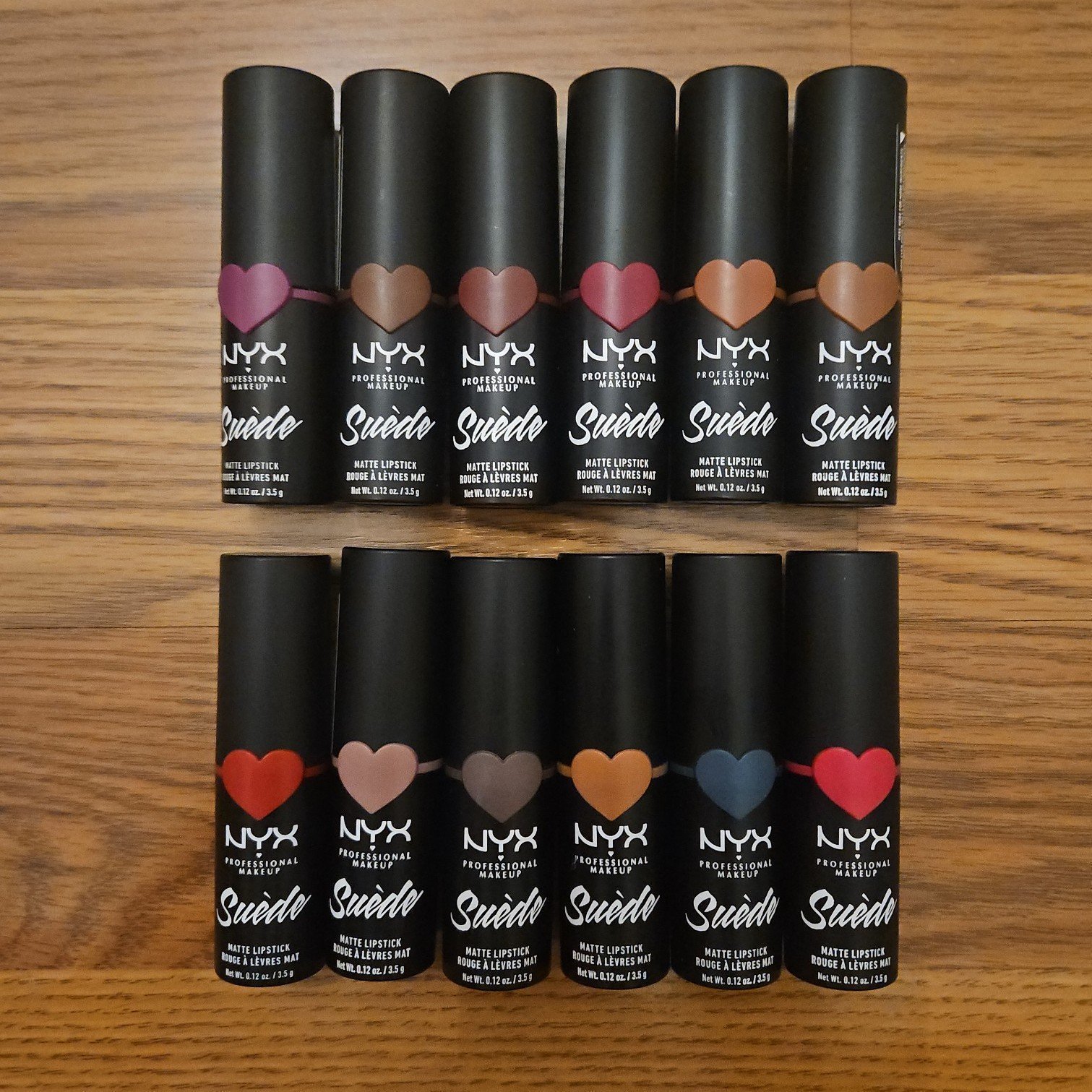 12 NEW NYX Suede Matte Liquid Lipstick Bundle