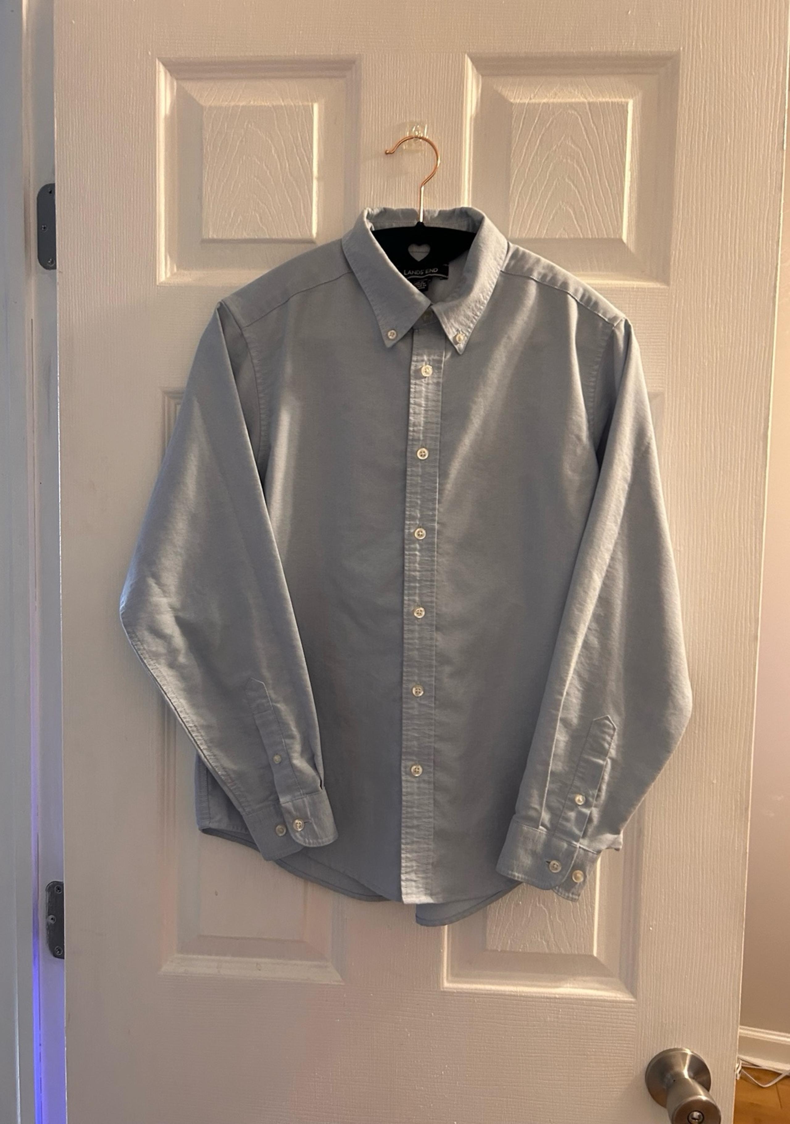 Boys Lands’ End Button Up Shirt Size 14