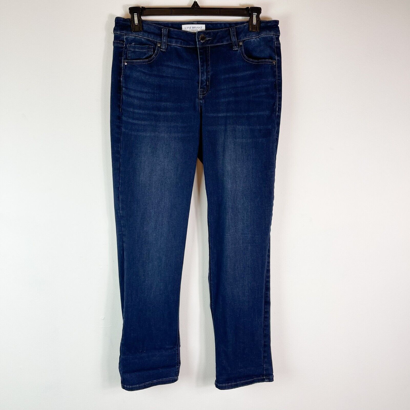 Lane Bryant Women's Mid-Rise Essential Stretch Straight Leg Jeans 16