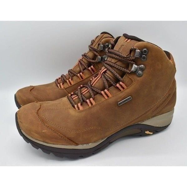 Merrell Women Size 10.5 Siren Traveller 3 Mid Waterproof Tan Nubuck Hiking Boots