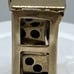 14 K gold 3D dice in case holder charm/pendant 3.2 grams