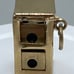 14 K gold 3D dice in case holder charm/pendant 3.2 grams