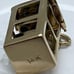 14 K gold 3D dice in case holder charm/pendant 3.2 grams