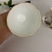 Victoria Bone China England C & E Violet Cup and Saucer #390 White Purple Flower