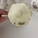Victoria Bone China England C & E Violet Cup and Saucer #390 White Purple Flower