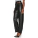 AGOLDE Broken Waistband Pant Womens 28 Detox Black Recycled Leather Straight NWT