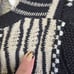 Vintage Alan Stuart Sweater Men's M V-Neck Black Patchwork Eclectic Grandpa