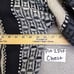 Vintage Alan Stuart Sweater Men's M V-Neck Black Patchwork Eclectic Grandpa