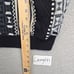 Vintage Alan Stuart Sweater Men's M V-Neck Black Patchwork Eclectic Grandpa