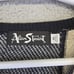 Vintage Alan Stuart Sweater Men's M V-Neck Black Patchwork Eclectic Grandpa