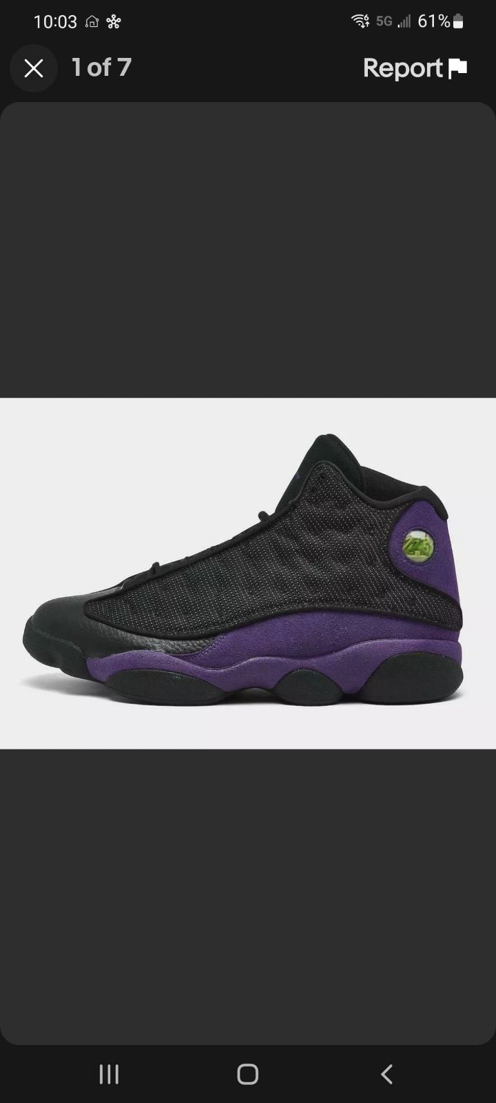 NIB Nike Air Jordan 13 Retro Court Purple Black 2022 sz 10.5 FREE SHIPPING!