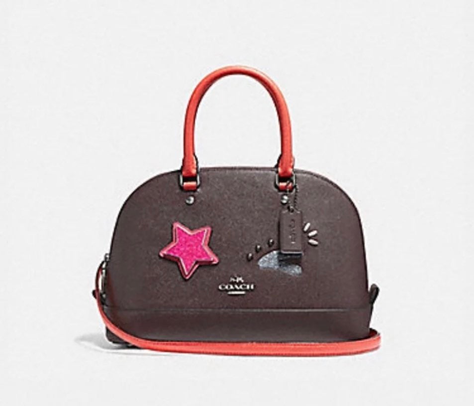 NWT COACH SIERRA SATCHEL STAR EMOJI WINK