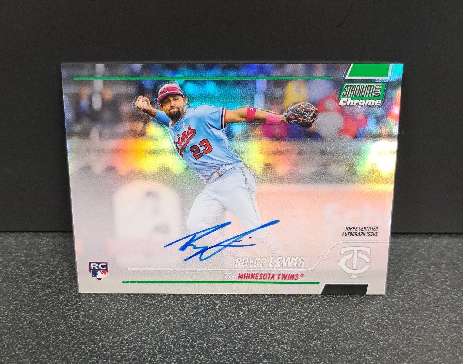 Royce Lewis Chrome Green Refractor Auto RC /99