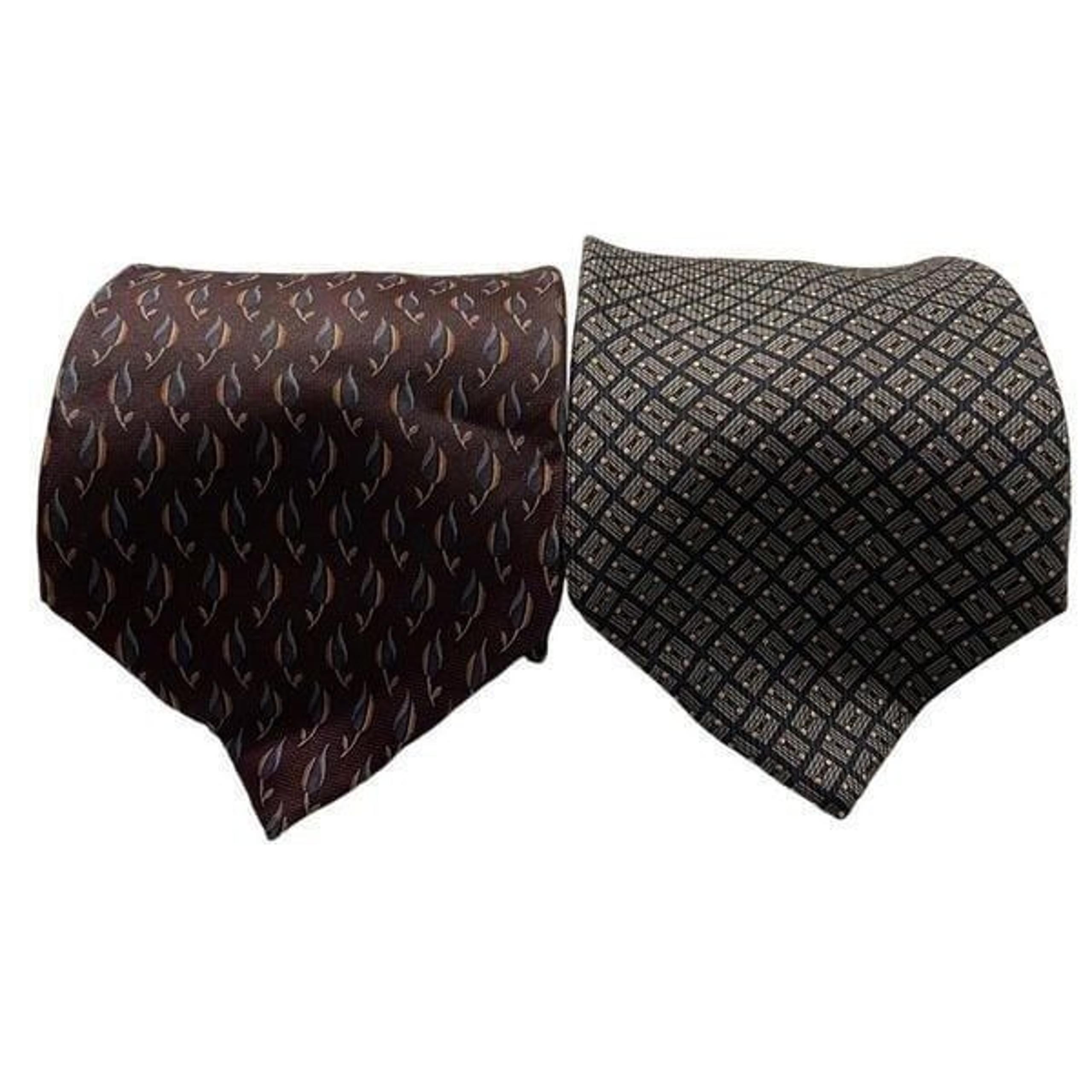 Nautica Mens 100% Silk Tie Bundle Work Business Classic Unisex Gorpcore