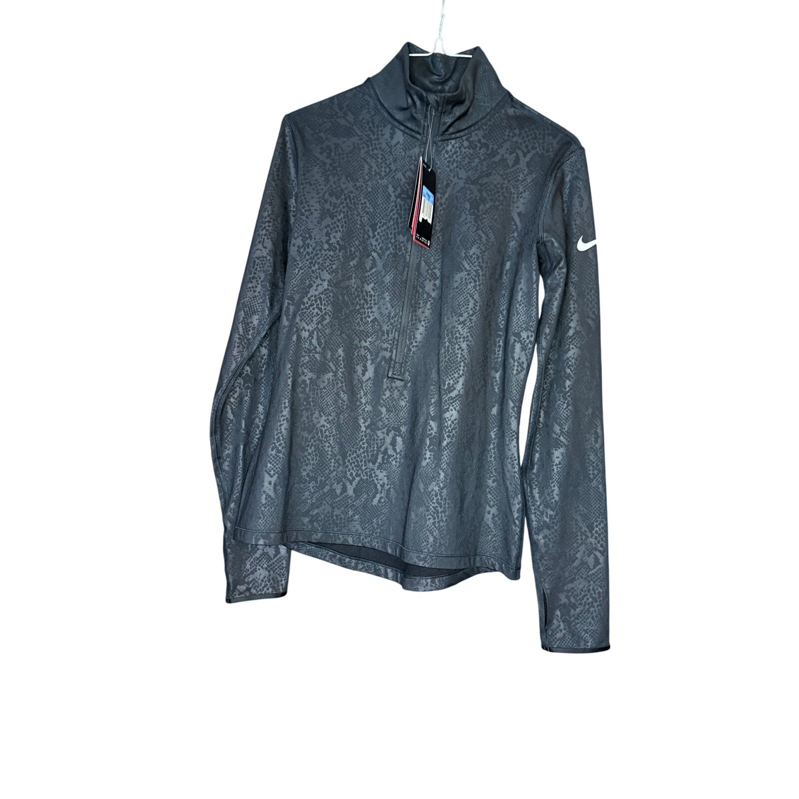 Nike pro snake skin quarter zip jacket nwt