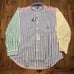 NWT Vtg Tommy Hilfiger Striped Multi Color Button-Up L