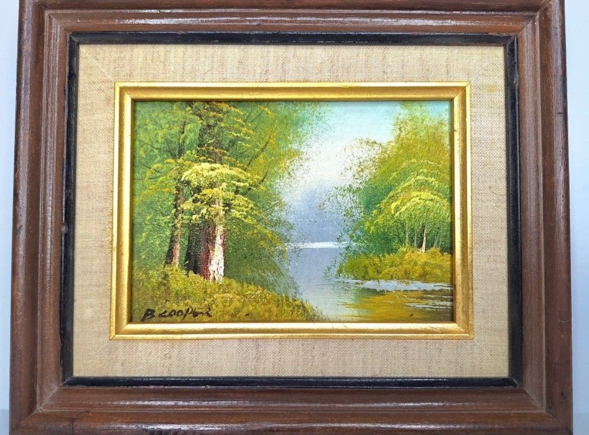 Original Oil on Canvas by B. Cooper Vintage