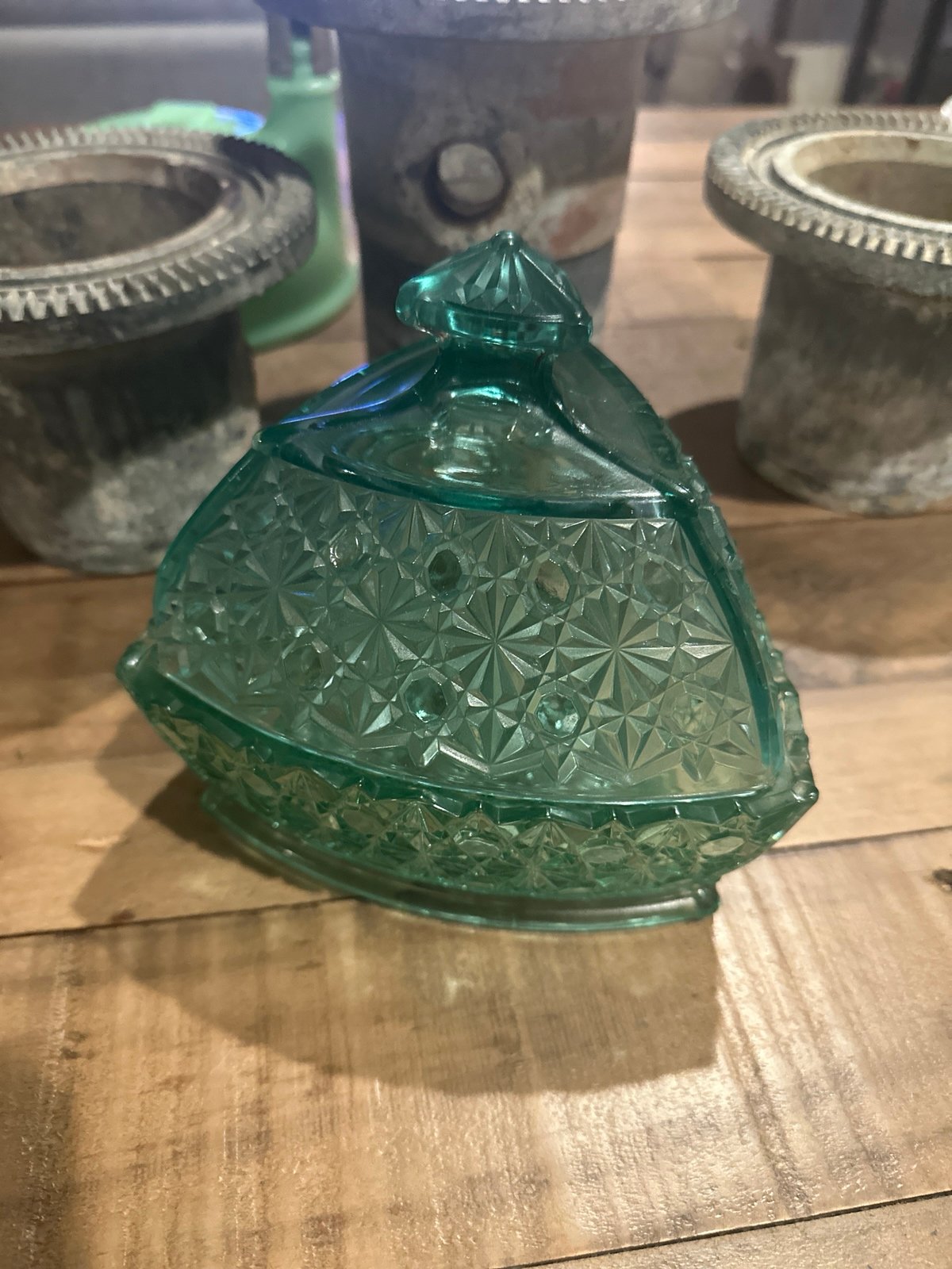 Vintage glass uranium Dish