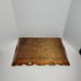 Hand Carved Wood Tray with Inlaid Ceramic Tiles Floral Cameo Vintage Excellent