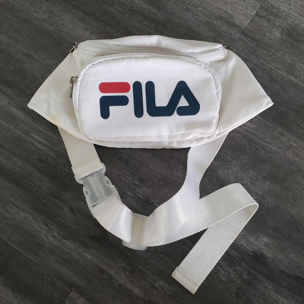 White Classic Patriotic Fila Belt Bag