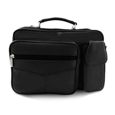 Leather Multi Pocket Messenger Bag OV