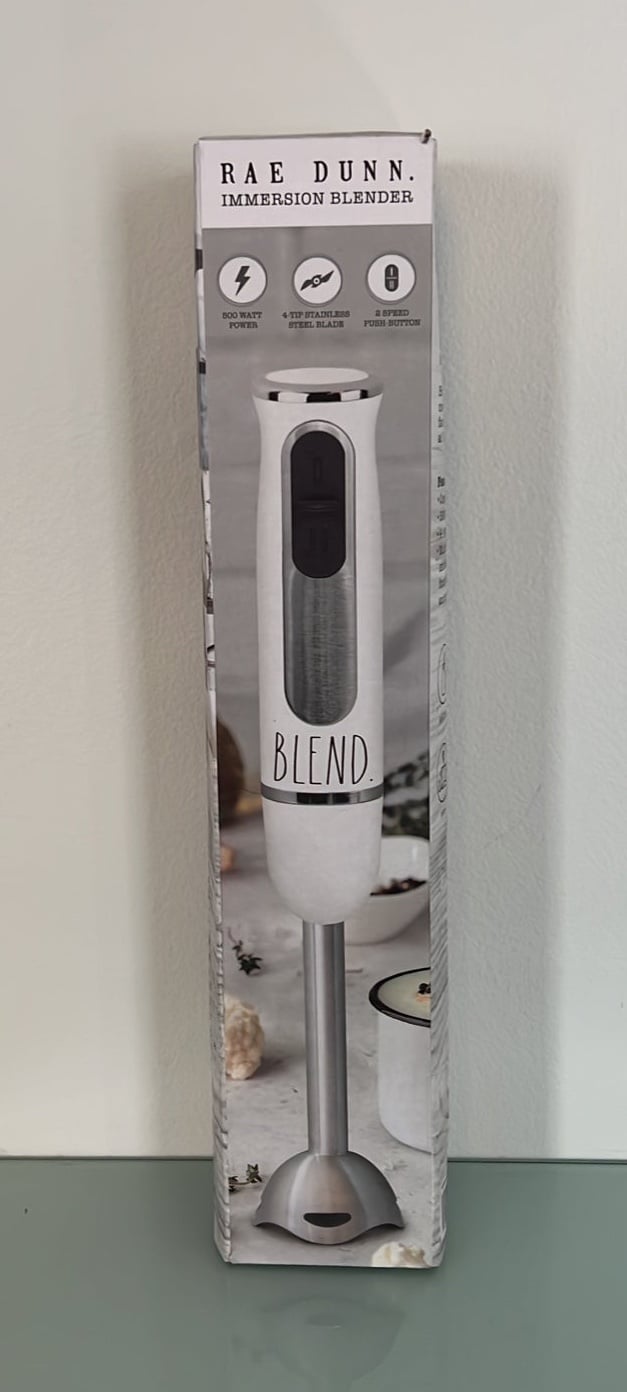 NEW Rae Dunn White Immersion Blender