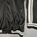 ENYCE Satin Track Jacket XXL Black Patches Hip Hop Silky Full Zip VTG 90s Y2K