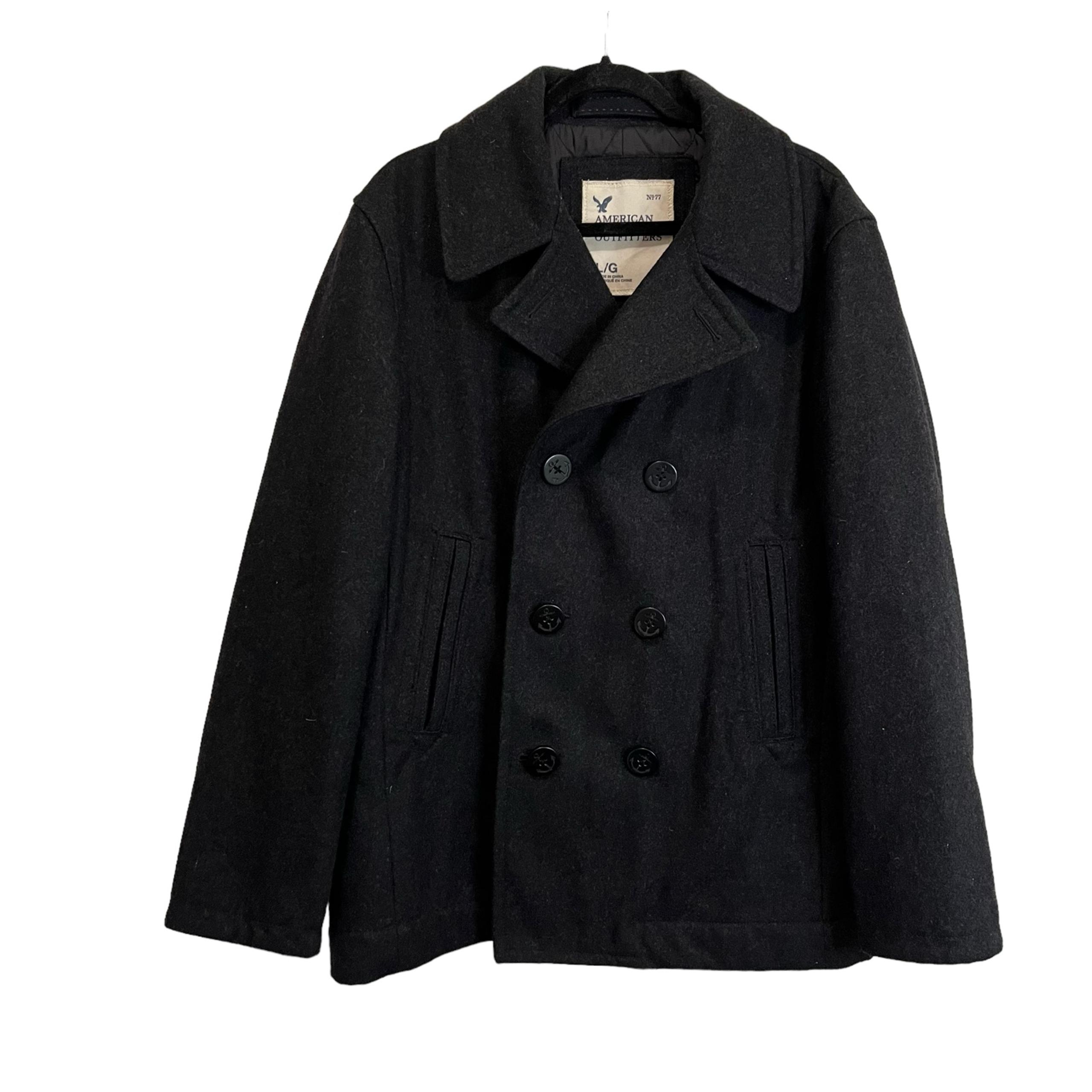 American Eagle Outfitters Wool Blend Pea Coat AEO Women’s Size L 2009 Blazer