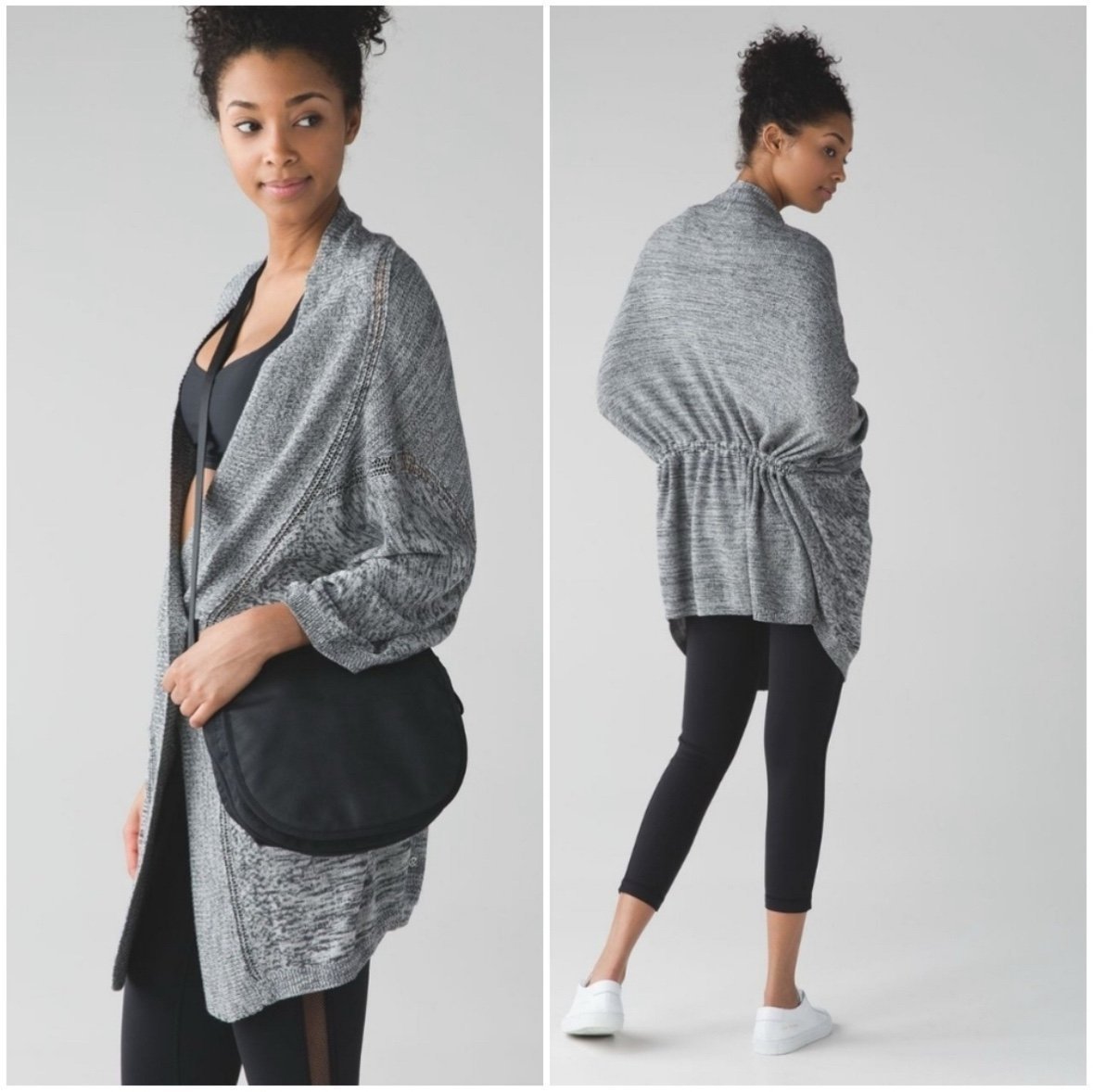 Lululemon Breeze Easy Cashmere Sweater Wrap Top M/L