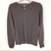 J Crew 100% Lambs Wool Sweater V Neck Long Sleeve Brown Mens Large