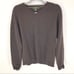 J Crew 100% Lambs Wool Sweater V Neck Long Sleeve Brown Mens Large