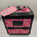Impressions Hello Kitty Slay Cube Travel Makeup Case Red Pink Leopard