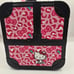 Impressions Hello Kitty Slay Cube Travel Makeup Case Red Pink Leopard