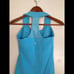 Lululemon Athletica Scoop Neck Blue Mesh Racerback Tank Size 4