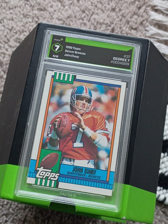 1990-91 Topps John Elway #37 (Graded: Degree NM 7)